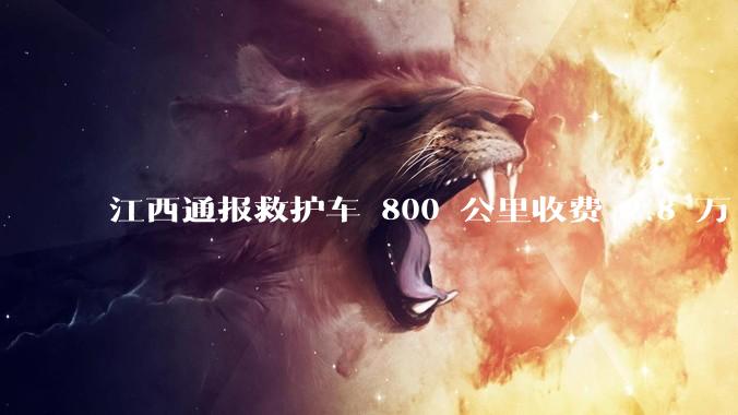 江西通报救护车 800 公里收费 2.8 万「不合理，暂停医院转运服务」，该医院要承担怎样的法律责任？