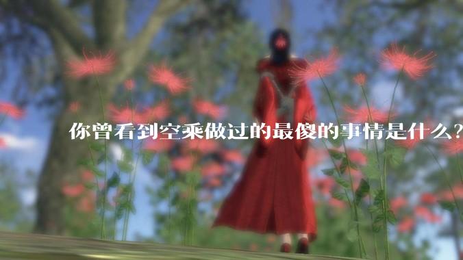 你曾看到空乘做过的最傻的事情是什么？